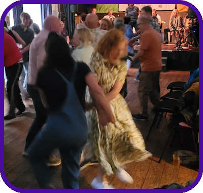 Appledore Festival Ceilidh 2024 in St Mary's Hall, Bideford, North Devon. Book festival tickets for 2026 now