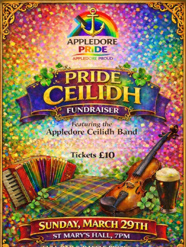 Appledore Pride Ceilidh supported by the Appledore Festival Book tickets now